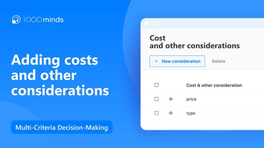 Adding costs and other considerations