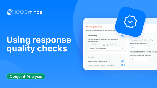 Using response quality checks to manage data quality