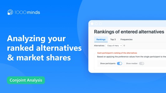 Analyzing your ranked alternatives & market shares