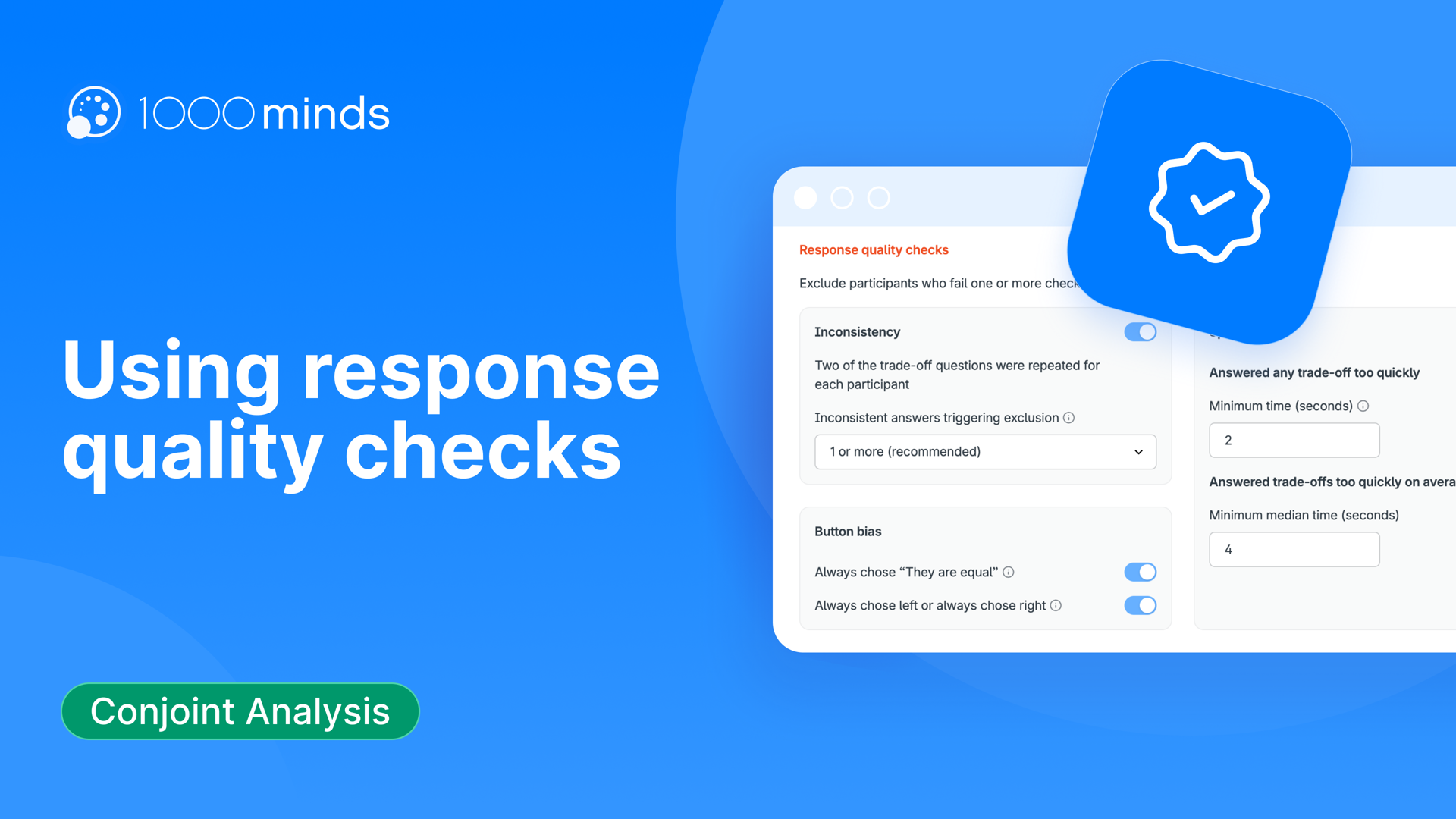 Using response quality checks to manage data quality